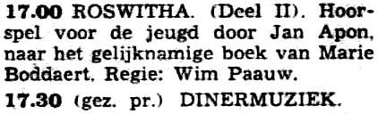 Verteller: Frans Somers Pieter: Jaap Hoogstraten AVRO donderdag 21-01-1954 Rijk en geen geld, 2 (E.