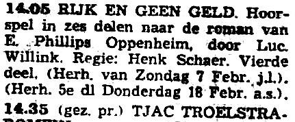 AVRO donderdag 11-02-1954 Rijk en geen geld, 4 (E.