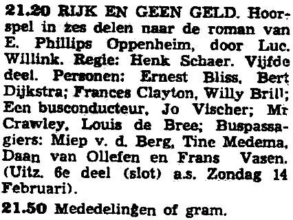 00] > NL AVRO donderdag 11-02-1954 Rijk en geen geld, 5 (E.