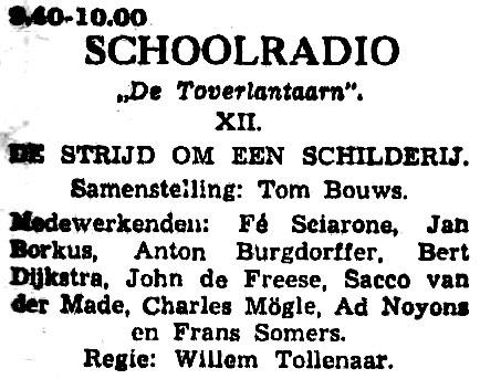 ) (10 delen) [14.30-14.50] (Voor de kinderen) > NL KRO donderdag 18-02-1954 De toverlantaarn V, 12.