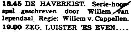 VARA vrijdag 26-02-1954 Meesters der muziek, 7. Giuseppe Verdi (A.D. Hildebrand - Willem van Cappellen) (13 delen) [9.35-10.