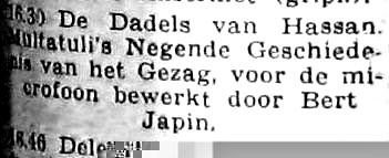 50] (Voor de kinderen) > NL VARA woensdag 10-03-1954 Een phoenix herrijst te vaak (Christopher