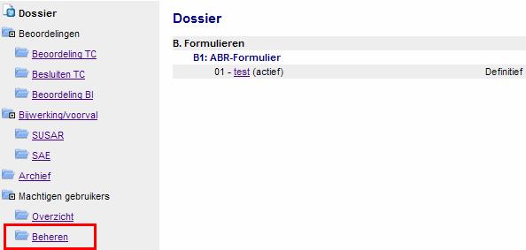 8.5 Leesrechten intrekken van concept ABR-formulier U kunt de rechten van de gemachtigden op uw concept ABR-formulier intrekken.