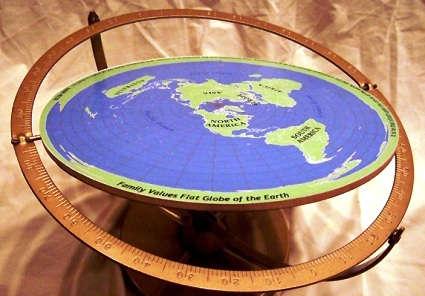 725-E Plat of rond? Zelfs nu zijn er nog mensen die beweren dat de aarde plat is. In de middeleeuwen dacht bijna iedereen dat.