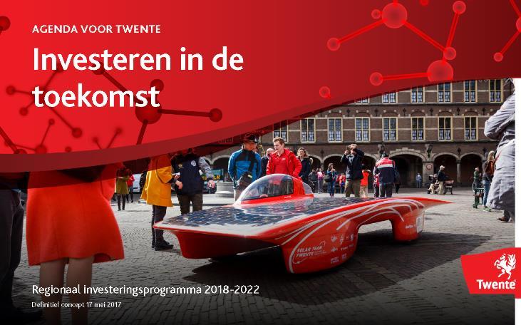 3. Afronding oude investeringsagenda Agenda van Twente Eind 2017 liep de oude investeringsagenda Agenda van Twente af (2008 2017).