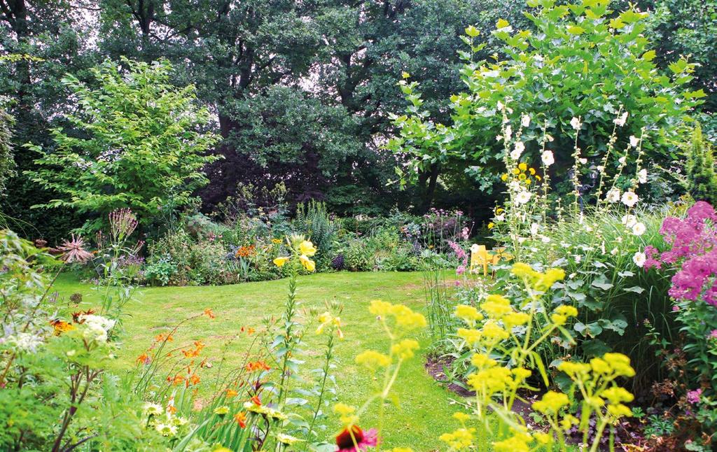 GERRIE VEENSTRA Gerrie verandert de tuin elk jaar en zet er ook