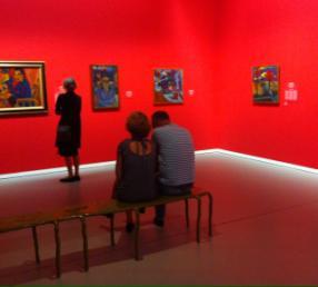 Tentoonstellingstips van de excursiecommissie Giacometti-Chadwick, Facing fear Museum de Fundatie, Zwolle terwijl Giacometti de mens terugbracht tot zijn meest kernachtige verschijning, zonder enige