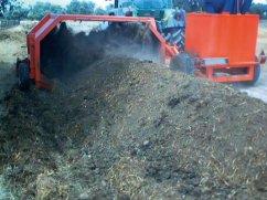 500 kg Tunnelsysteem omzetmachine voor gebruik in de compost of