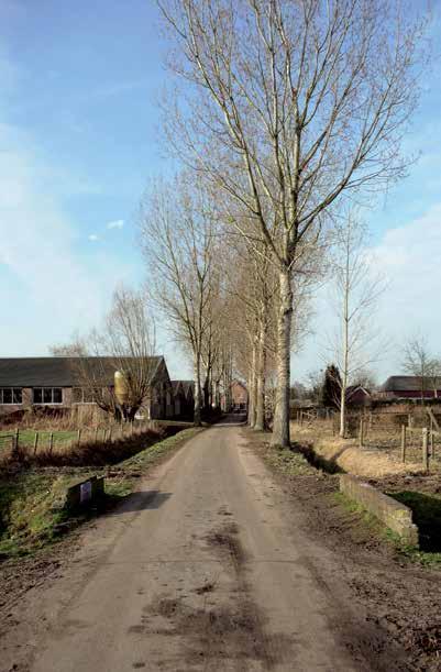 Vanuit Nuenen via de Broekdijk komend de tweede boerderij links na de Hooidonkse Beek. 3 Op de voorgrond het bruggetje over de Hooidonkse Beek. De vrouw op het schilderij is tot op heden onbekend.