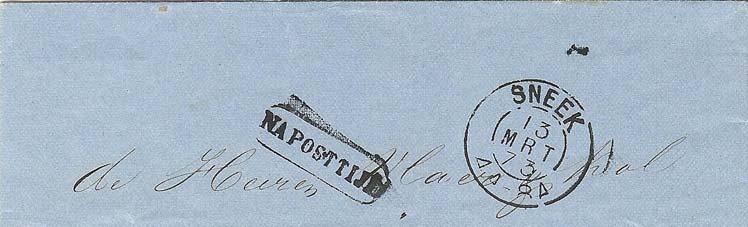 Omdat daarmee ook de datering van de halfrondstempels komt te vervallen, dienen de brieven naast het Franco-kastje stempel op de postzegel voorzien te worden van een datumstempel op de voorzijde van