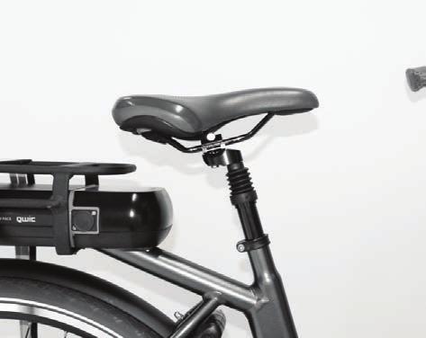 Afstellen van de fiets Zadel Gewenste zithoogte Met de zithoogte wordt de afstand bedoeld tussen het zitgedeelte van het zadel en de trapper in de benedenstand.