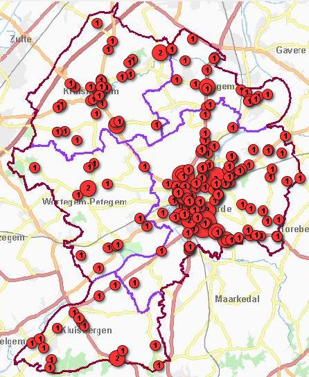 DOSSIER Verkeersongevallen 1600 1400 1200 1000 1322 1353 1248 1071 963 800 600 400 200 0 2010 2011 2012 2013 2014 Verkeersongevallen