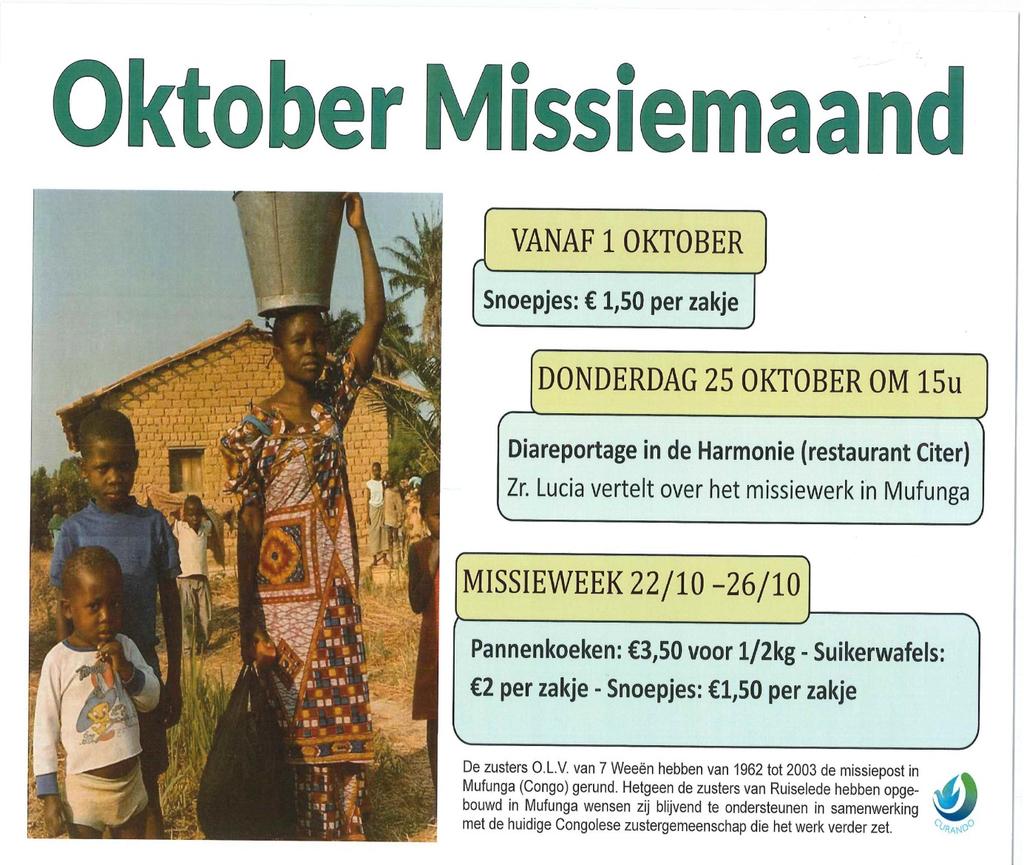 Donderdag 25 oktober 15u Gratis In