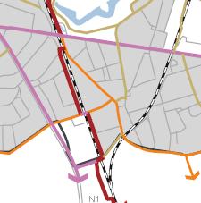4. Verbindingen Fietsroutenetwerk (Mobiliteitsplan 2012) - Alternatieve fietsroutes worden voorzien langsheen de Molenstraat, Sint-Benedictus en Wouwstraat.