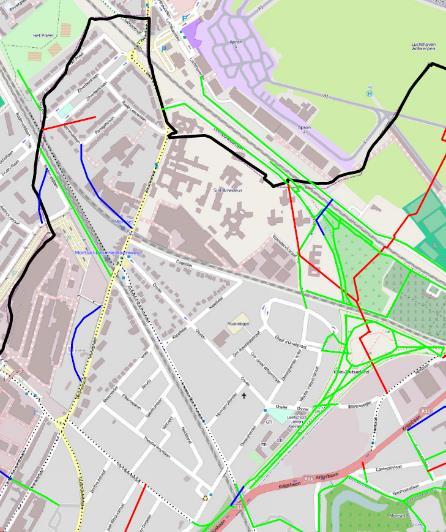 Verbindingen Fietsroutenetwerk (Mobiliteitsplan 2012) - Deurnestraat als een functionele fietsroute.