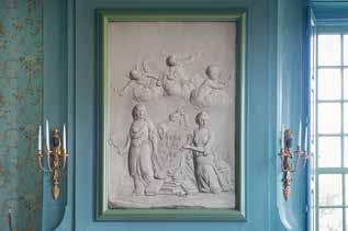 (Foto Studio Jurjen Backer Dirks) > Gestuct koepelplafond in de raadszaal van de in Amsterdam woonachtige Husly en de van oorsprong Italiaanse Barberino.