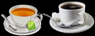 praten onder het genot van een kopje koffie, thee of een glas limonade.