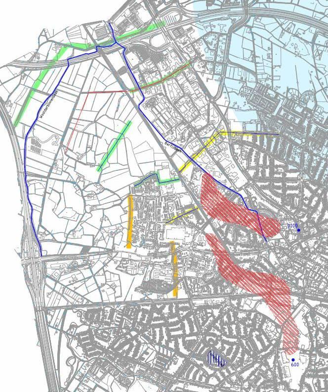 Monitoring Gefaseerde aanleg van het monitoringsnetwerk Geel: plaatsen in 2012 Groen: