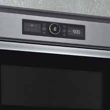 Binnenin biedt een 31 liter grote ovenruimte plaats aan een draaiplateau van 32,5 cm. Aan de buitenkant vormen de strakke lijnen een prachtige aanvulling op de traditionele ovens van Whirlpool.