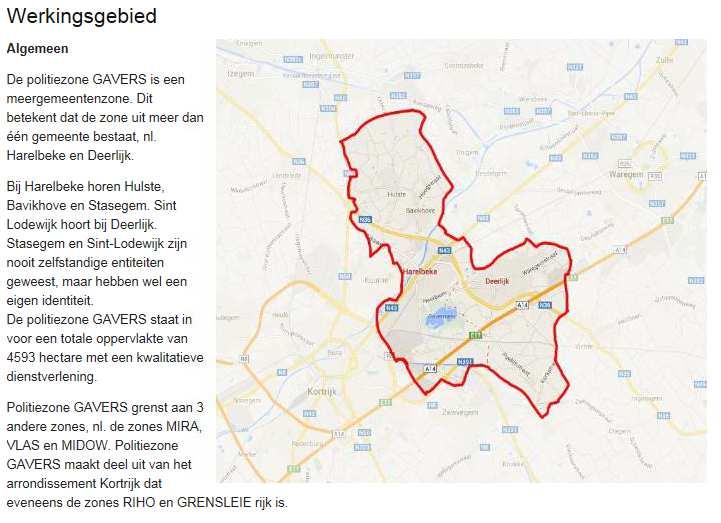 Duiding van de Politiezone GAVERS