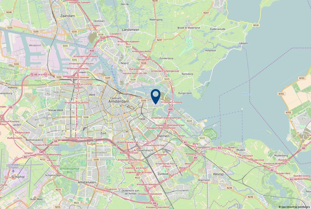 Locatie Het Cruquiusgebied ligt in Amsterdam Oost en is het meest zuidelijke schiereiland van het Oostelijk Havengebied.