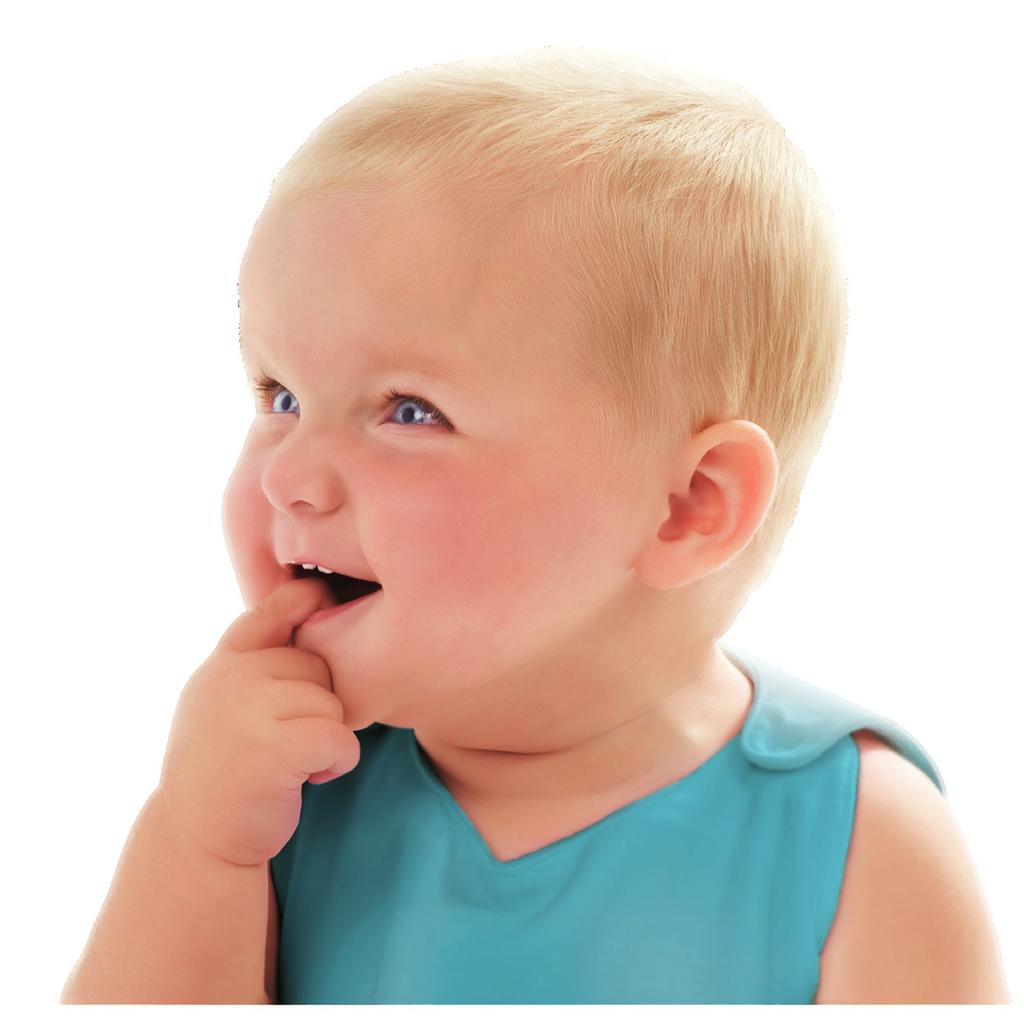 Baby s krijgen hun eerste tandjes gemiddeld rond 6 maanden.