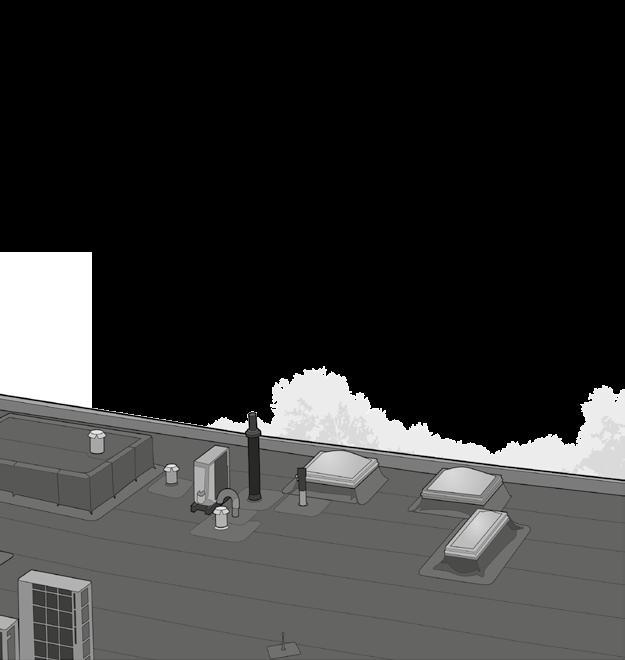 De afstand tussen de drukverdeelplaat en de rand van de dakbaan is 40 mm. De overlapbreedte naast de drukverdeelplaat is 50 mm.