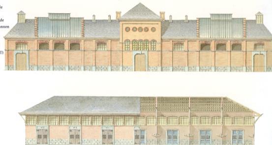 Het oud slachthuis uit 1857 werd gebouwd door Louis Roelandt.