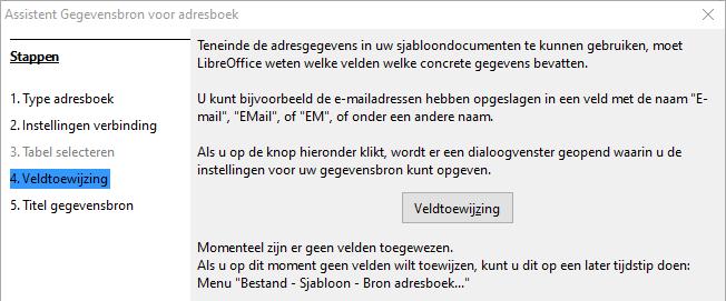 U wilt misschien op dit moment testen dat de verbinding juist is opgezet door te klikken op de knop Verbinding testen (niet in de afbeelding weergegeven).