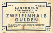 s-hertogenbosch. 2½ gulden. Waardebon. Type 1943.