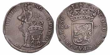 100,- 467. Zilveren dukaat Gelderland 1694.
