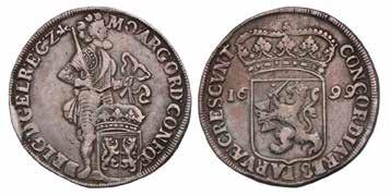 469. Zilveren dukaat Gelderland 1699. CNM 2.17.125.