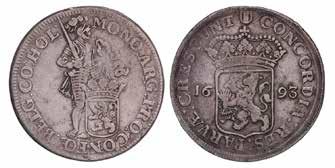 1014-1014a. 60,- 550. Zilveren dukaat Holland 1660.