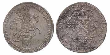 Zilveren dukaat Overijssel 1708. Fraai +.