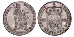 Zilveren dukaat Utrecht 1787. CNM 2.43.92.