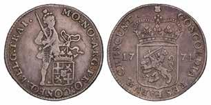 Zilveren dukaat Utrecht 1792. CNM 2.43.92. Delm.