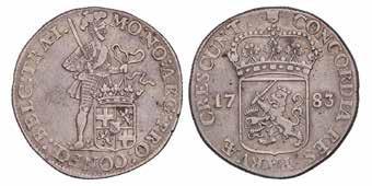 Halve zilveren dukaat Utrecht 1762 Bloemenrand.