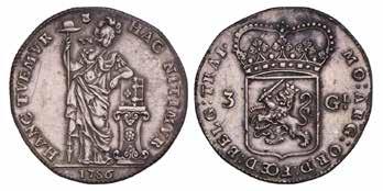 3 gulden Utrecht 1714. CNM 2.43.116.