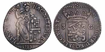 3 gulden West-Friesland 1763. CNM 2.46.55. Delm. 1147-1147a.