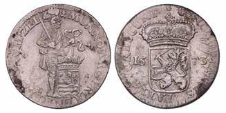 947. Zilveren dukaat Zeeland 1673.