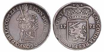 55,- 977. Zilveren dukaat Zeeland 1771.
