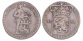 Zilveren dukaat Zeeland 1774. CNM 2.49.50.