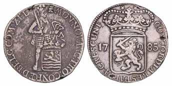 Zilveren dukaat Zeeland 1775.  55,- 985.