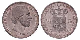 Fraai +. 1318. 2½ gulden Willem II 1847.