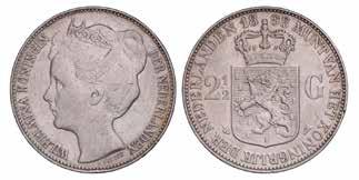 2½ gulden Wilhelmina 1898. 160,- 1325.