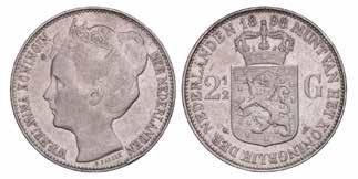 1339. 2½ gulden Wilhelmina 1898. 140,- 1343.
