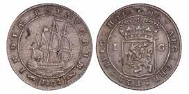 1433. Nederlands-Indië. Utrecht. Halve Duit, zilveren afslag. 1765. Scho. 408. VF. 35,- 1437.