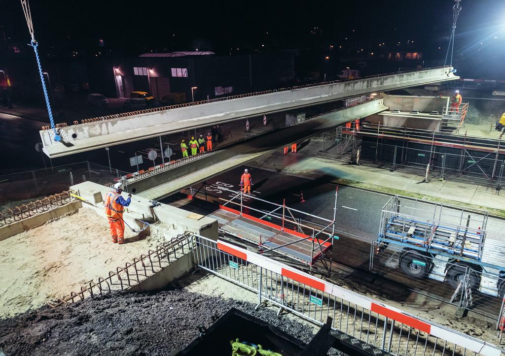 Werkzaamheden nieuwe Steigerdreef Voor de aanleg van de nieuwe verbindingsweg de Steigerdreef wordt bij bushalte De Steiger een nieuw viaduct gebouwd: het Gildemarkviaduct.