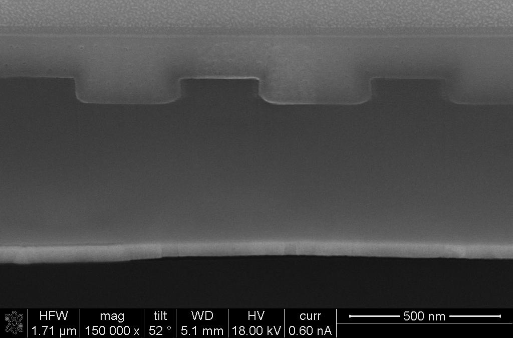 Experimenteel InP BCB Au (goud) 500 nm Experimentele efficiëntie tot 60% voor