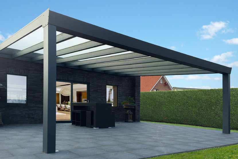 Superior Edition veranda met polycarbonaat dakbedekking vanaf 4.